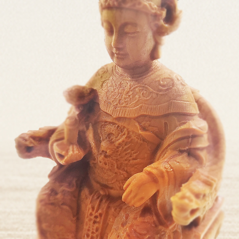 【擺件】黃楊木 天上聖母 媽祖 擺件