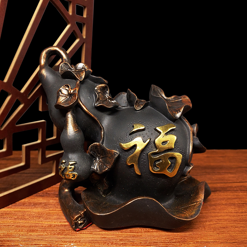 【擺件】香灰製品 福字葫蘆擺件